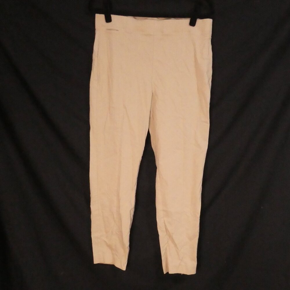 CROFT & BARROW | size 14 | Elegant Beige Straight Leg Ankle Pants